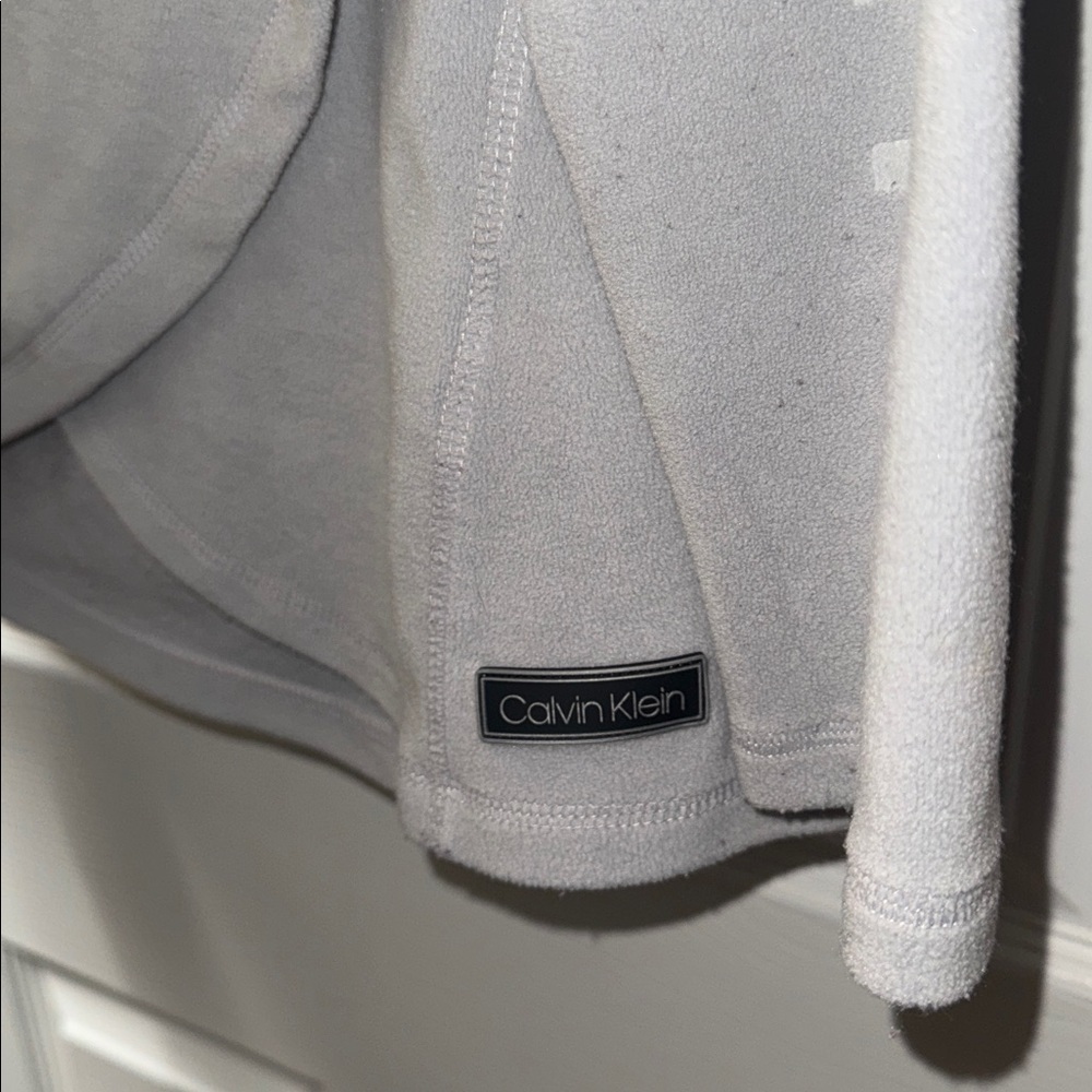 Calvin Klein Light Purple/Gray Sweater with Zipper Detail - Picture 6 of 9